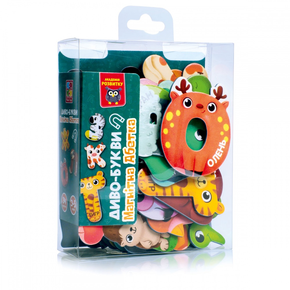 Азбука на магнитах Vladi Toys Чудо-буквы. Азбука VT5411-18