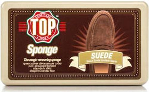 Губка TOP для замшевого взуття коричневий