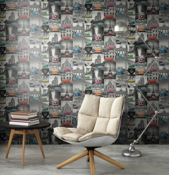 Обои виниловые на флизелиновой основе Erismann Mix collection 42509-10 0,53x10,05 м 