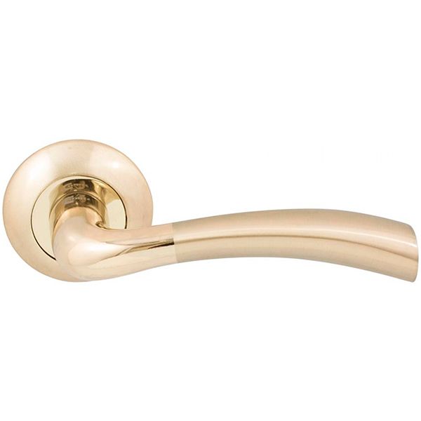 Ручка на розетці Comit Siena CM 165 матова латунь/полірована латунь