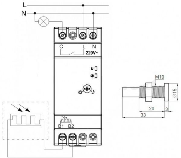 сумеречное реле E.NEXT i0310014