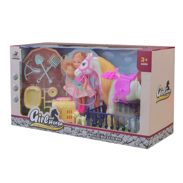 Ігровий набір Лялька і конячка 686-821