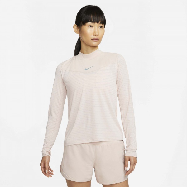 Футболка Nike W NK DF RUN DVN LS TOP DD6821-601 р.M розовый