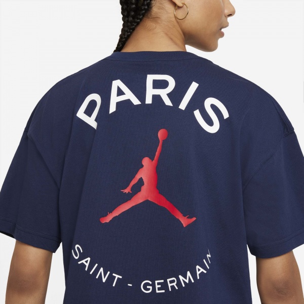 Футболка Jordan W J PSG SS TEE DC0457-410 р.XS синій