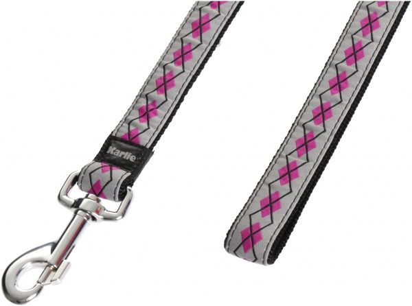 Поводок Karlie Art Joy Plus розовый 2,5х100 см