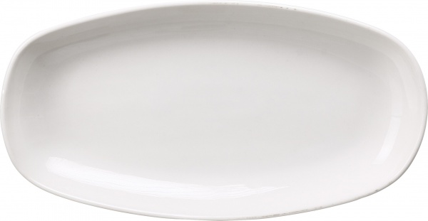 Блюдо овальне Pearl 27 см біле Porser Porselen 