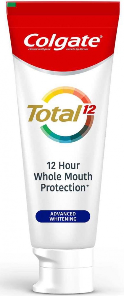 Зубна паста Colgate Total Комплексне Відбілювання багатофункціональна антибактеріальна 75 мл