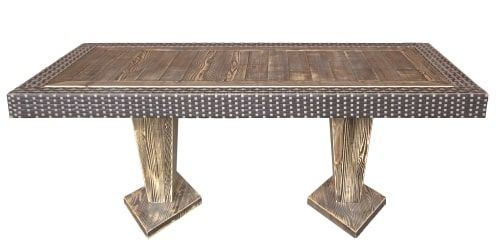 Стол Ромб 100x200 см горчичный с белым 