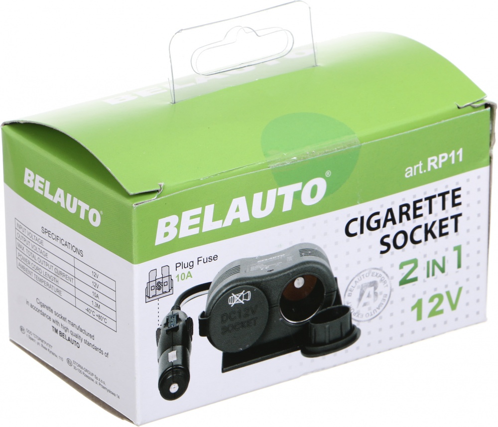 Разветвитель автомобильный Белавто 12V, 10A