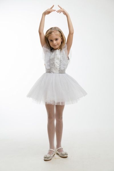 Костюм детский карнавальный КАРНАВАЛІЯ Снижинка 5-7 лет р.122 белый 