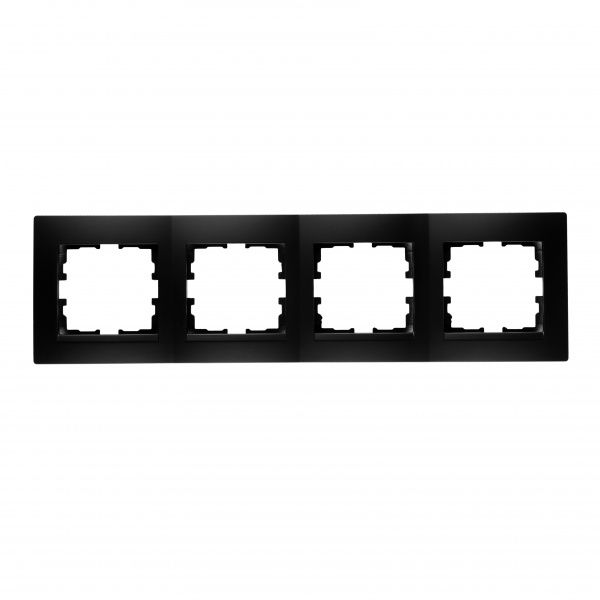 Рамка чотиримісна UP! (Underprice) One Plus горизонтальна антрацит 706-4242-149