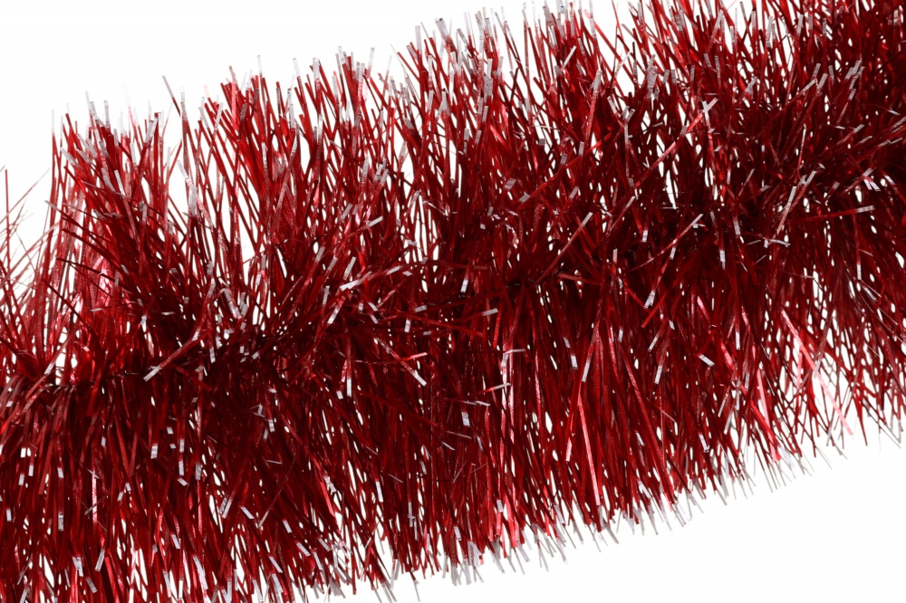 Дощик новорічний Christmas Soul Еліт 15 см 3 м червоний