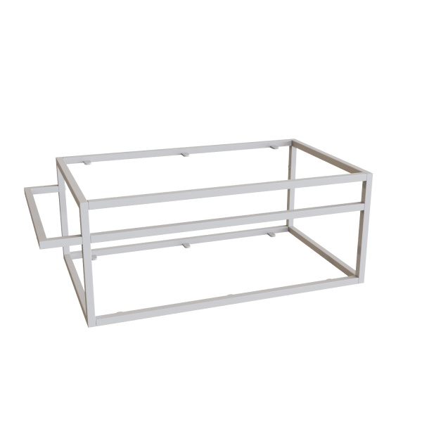 Тумба под умывальник Altstahl Tero 1 с одним поручнем (766x330x466) белая