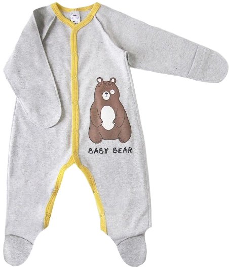 Комбінезон для хлопчика Smil р.56 сірий меланж 108617 