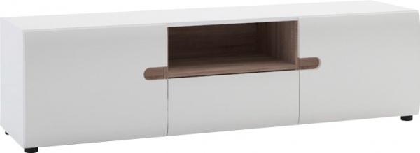 Тумба Meble Wojcik Linate 50 RTV 2D-1S LTK-01 трюфель/альпийский белый 