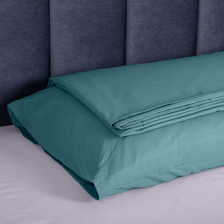 Комплект постельного белья Mono поплин семейный зеленый Luna