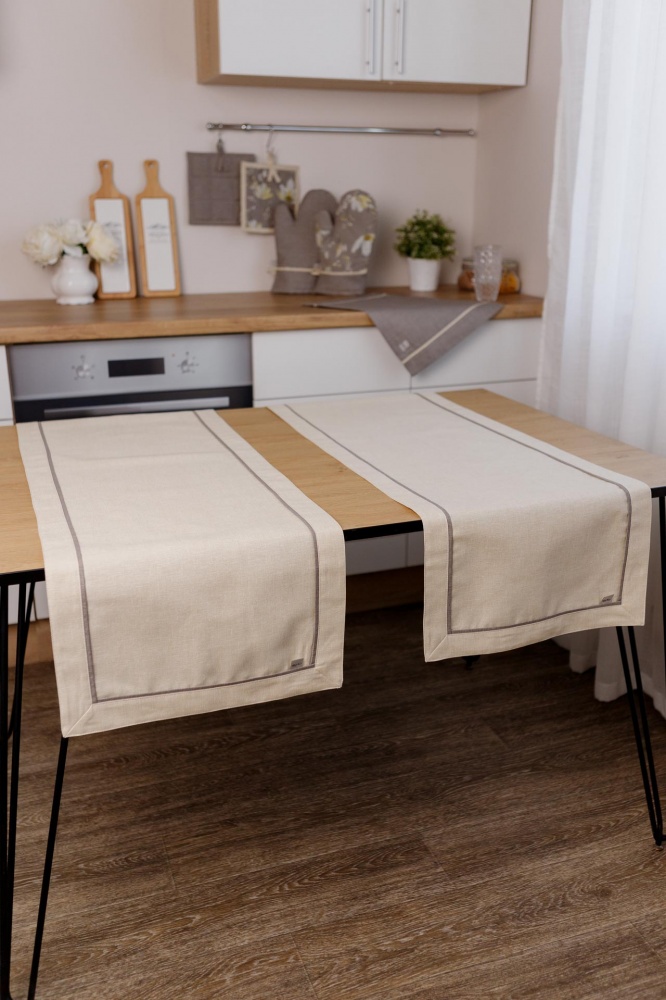 Раннер с кантом Магнолия 40x140 см ваниль La Nuit