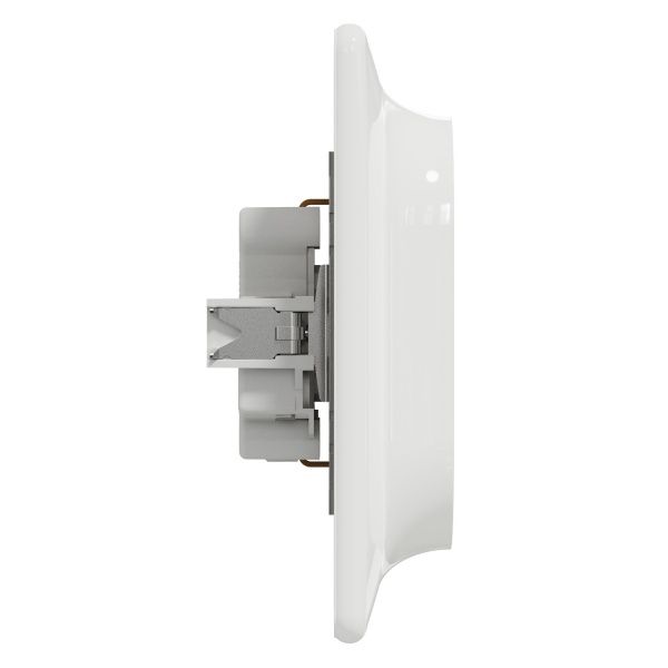 Розетка силовая двойная с заземлением Schneider Electric Sedna Design со шторками без крышки белый SDD311221