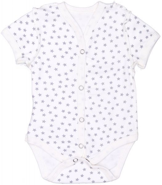 Боди Bambinelli с коротким рукавом серая звездочка р.56 белый с рисунком 