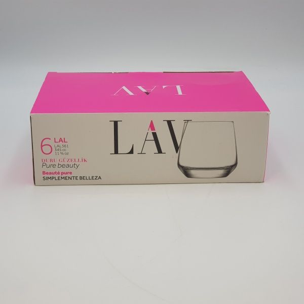 Набір склянок Lal Dof 345 мл 6 шт. LAV 