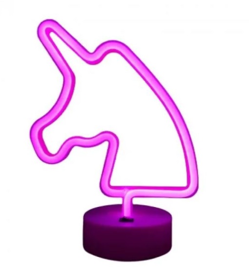 Настольная лампа Luna Neo Единорог 1x1,7 Вт без цоколя розовый