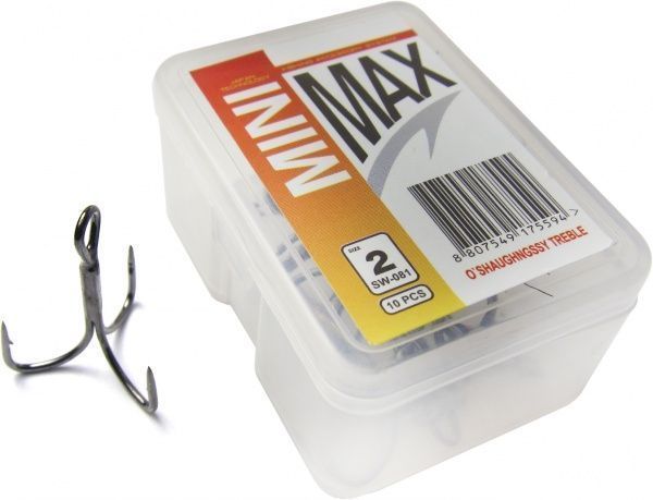 Крючок MiniMax Treble Hook o'shaughnessy №2 10 шт. SW081-2