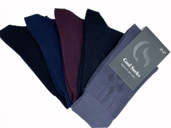 Шкарпетки чоловічі Cool Socks 17901 р. 29-31 чорний 1 пар 