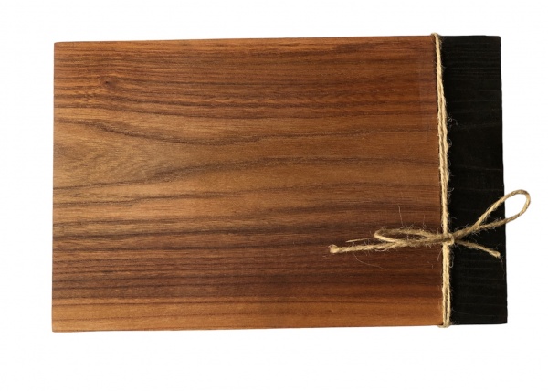 Дошка для подачі страв 280х180 мм з чорним краем Tarkus 