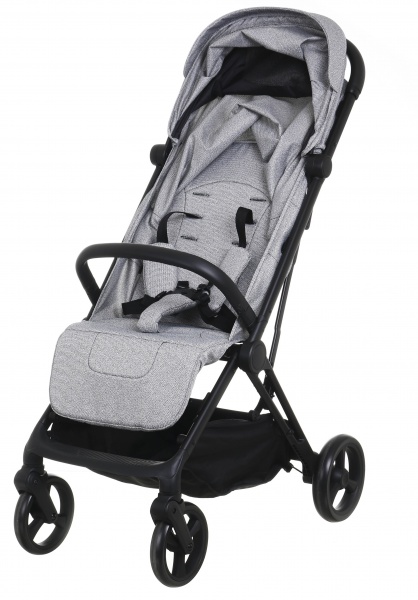 Коляска прогулочная Cleverkids A16 серая 