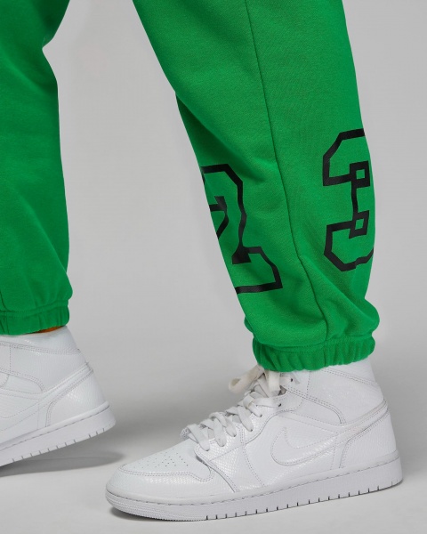 Брюки Nike W J BRKLN FT GFX PANT DZ3384-310 р. M зеленый