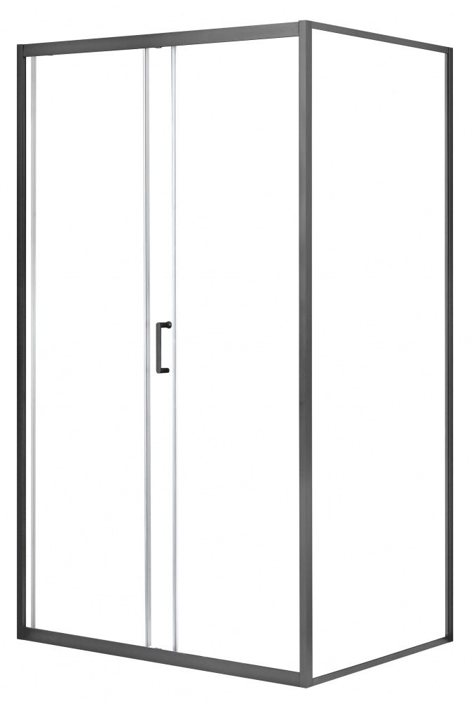 Душевое ограждение EGO EGOIST 120х90х200 см L/R, прямоугольное раздвижное стекло проз. 6мм, проф серый алюм