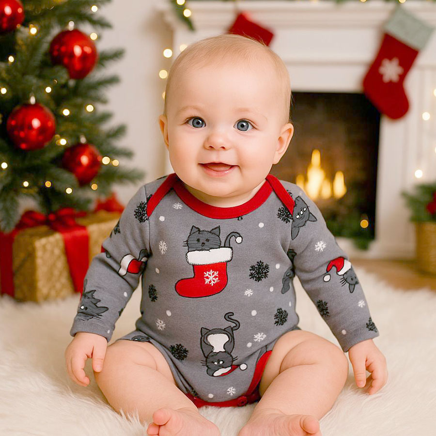 Боді дитяче унісекс Blanka Киця р.74-80 сірий 110890