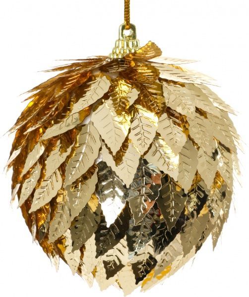 Шар пенопластовый d80 Ежик SDA79480G золотой
