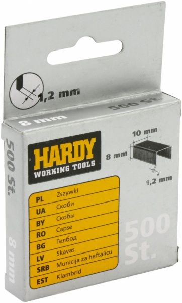 Скобы для ручного степлера KAEM 8 мм тип 140 (G) 500 шт. 2241-650008