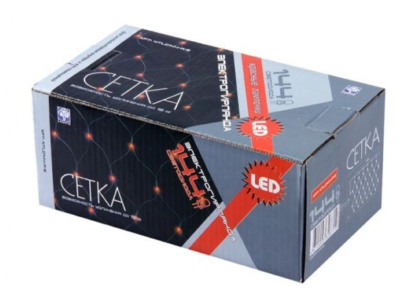 Гирлянда-сетка Джаз Лайт NTLD144-R-E встроенный светодиод (LED) 144 ламп 1,5 м