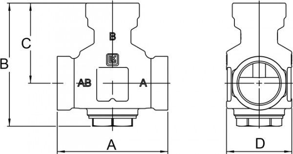 Клапан LK Armatura термический LK 823 Thermovar 1