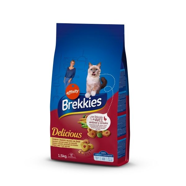 Корм Brekkies Delice Meat 1,5 кг