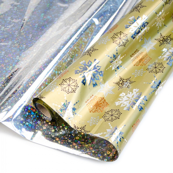 Пленка упаковочная новогодняя в ассортименте 70x200 см