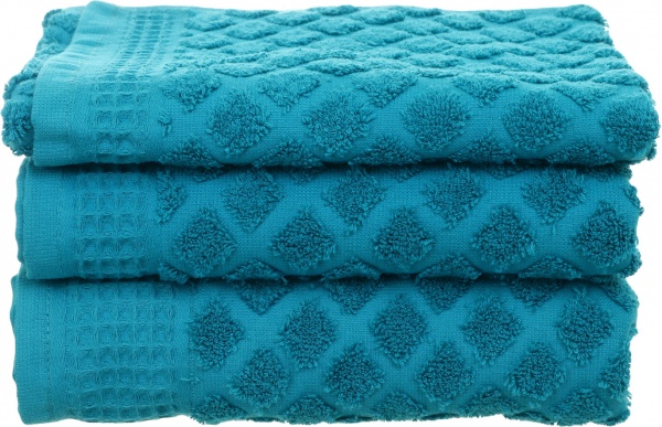 Полотенце махровое Nora 40x70 см бирюзовый 