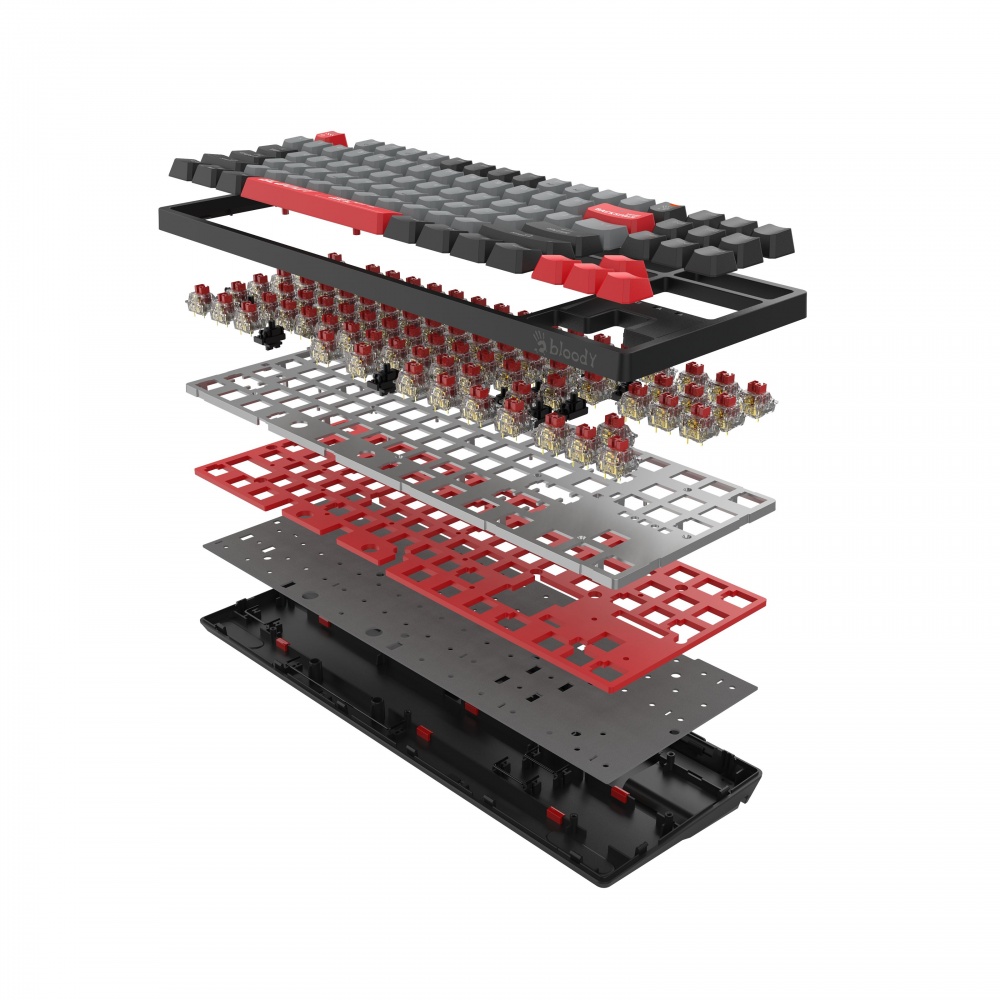 Клавіатура ігрова BLOODY BLMS TKL Switch Energy Red (S87) red/black