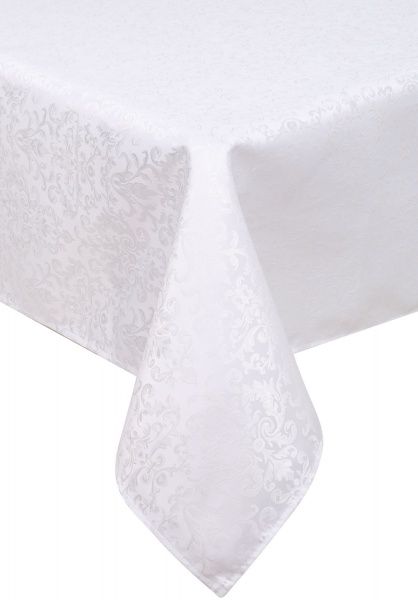 Скатерть Jacquard Вензель waterproof 140x180 см айвори La Nuit 