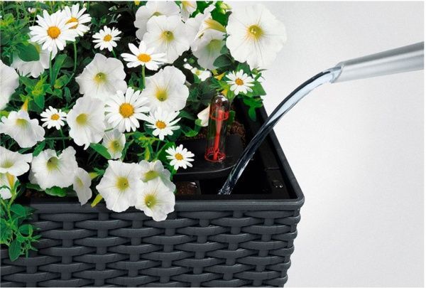 Ящик балконный Lechuza Balconera Cottage 80 прямоугольный 28,9л мокко (15615) 