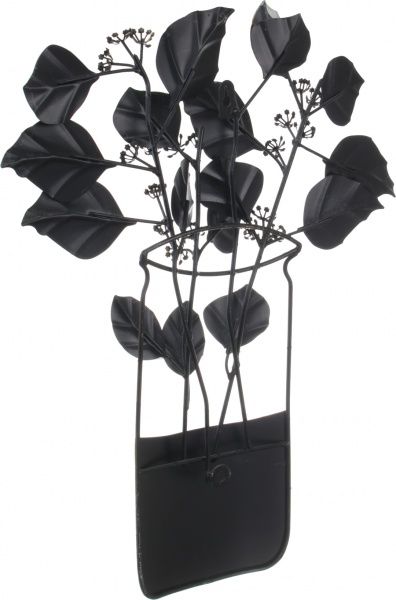 Декор настенный Bouquet 55x43 см серый с зеленым 