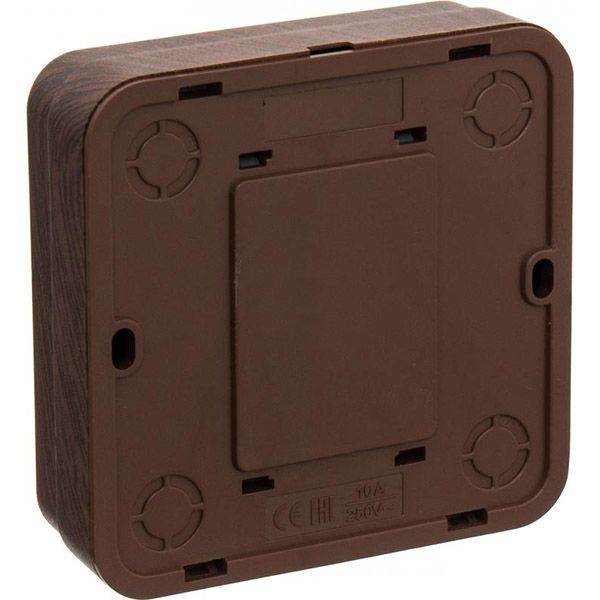 Вимикач одноклавішний Underprice IP20 без підсвітки горіх BD-SWP.MZ20G1W1-Walnut