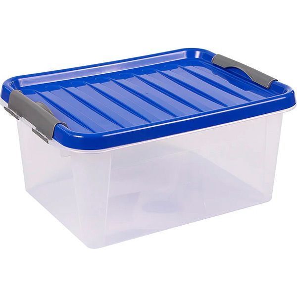 Ящик для зберігання поліпропіленовий Heidrun 601_прозорий ClipBOX light 4 л 130x185x275 мм