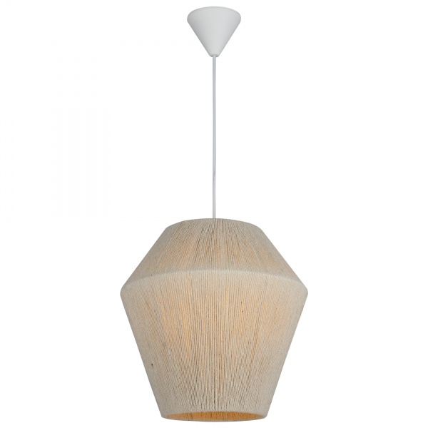 Люстра підвісна Vio Concept by LUCEA Fero big 1x40 Вт Е27 білий/кремовий 1547-71-11 