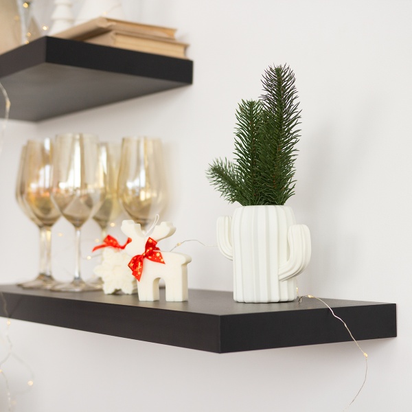 Ваза пластиковая MVM DH-FLOWERS-02 WHITE 11 см 