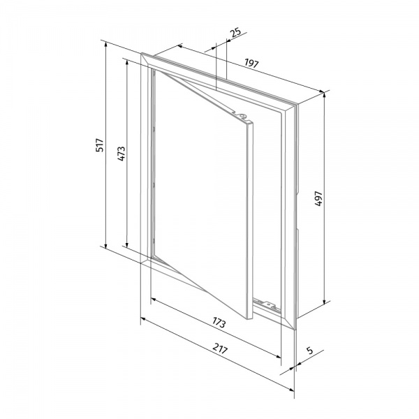 Дверцы ревизионные Д 200x500