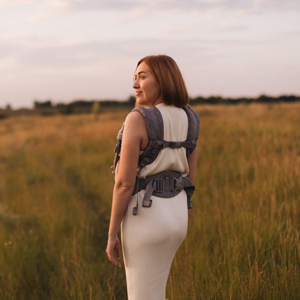 Ерго-рюкзак ONE Organic Хвиля Love & Carry сірий LC573 