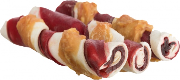 Ласощі Trixie паличка для чищення зубів Denta Fun натуральна шкіра 12 см 105 г 3 шт 31377